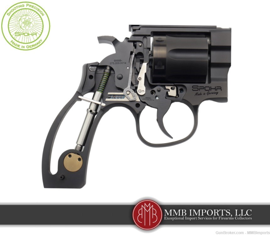 New 2024 Model: Spohr L562 Standard 6.0 Black .357 Revolver-img-5