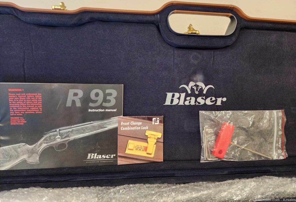 Blaser Germany R 93 Straight Pull 7mm Rem Mag with Swarovski Scope & Case-img-18