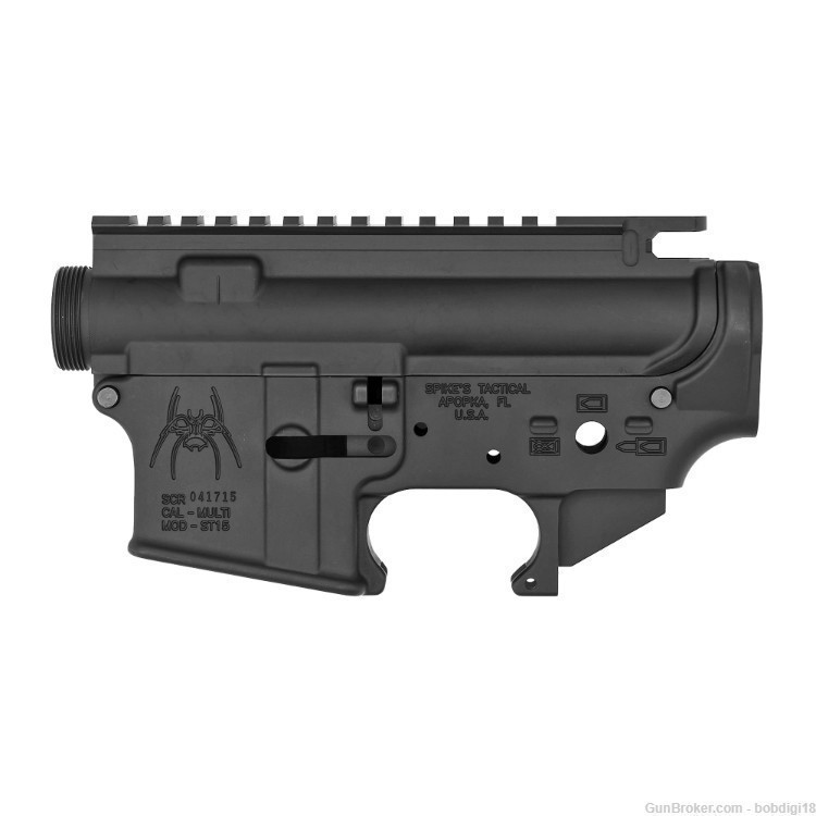 Spike's Tactical Upper / Lower Receiver Set Black STS1019 NO CC FEES-img-0
