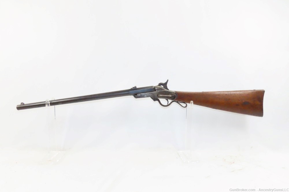 CIVIL WAR Antique U.S. MASS. ARMS 2nd Model MAYNARD 1863 Cavalry SR Carbine-img-1