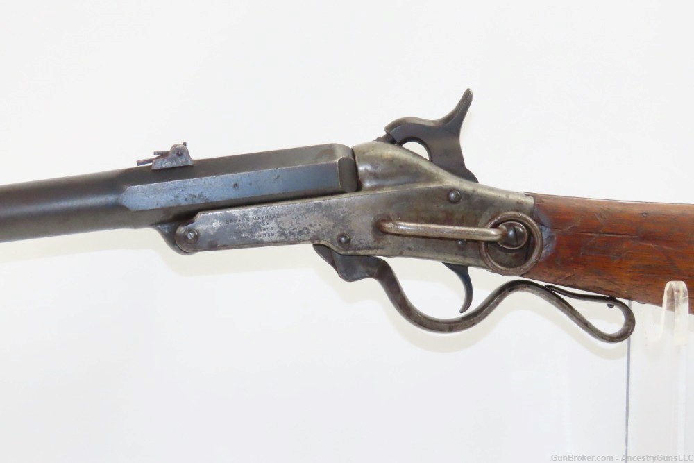 CIVIL WAR Antique U.S. MASS. ARMS 2nd Model MAYNARD 1863 Cavalry SR Carbine-img-3