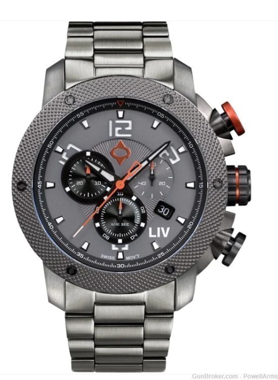 New LIV GX1 Cool Gray Swiss Wrist Watch ON SALE!-img-0