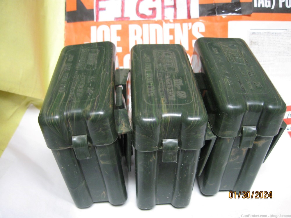 SCARCE Three New 20 ct Boxes MTM Belt Camoflage RL-20 for Large Rifle/Mag-img-0