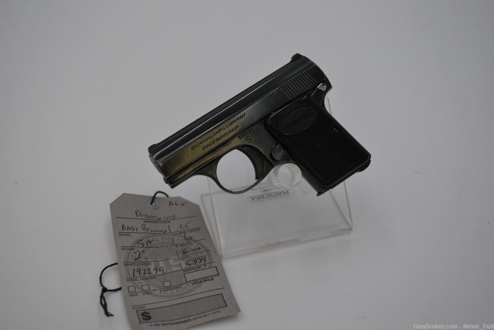 Baby Browning - Belgium Made - .25 acp (6.35 mm)  Very Cool Palm Size Carry-img-3