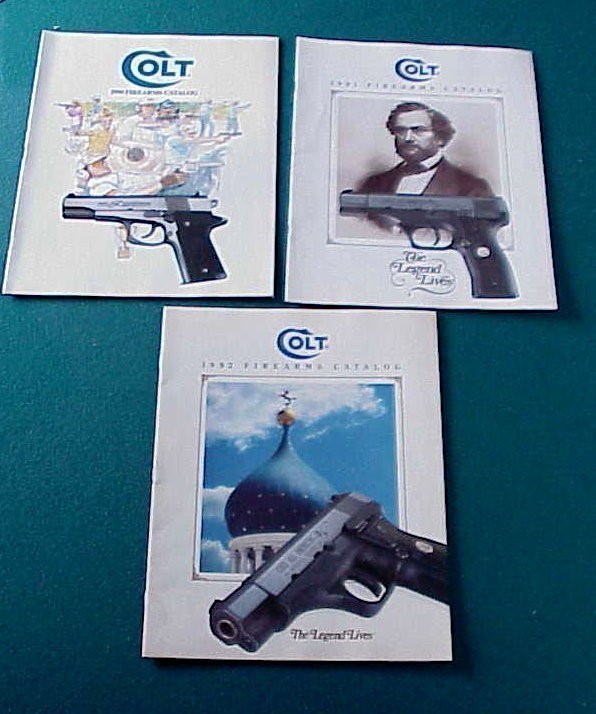 3 Original Colt Firearms Catalogs 1990-1992-img-0