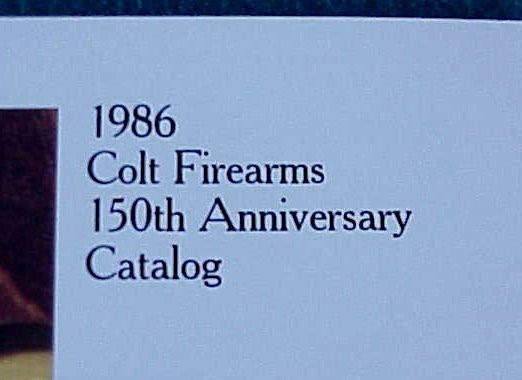 Original Colt Firearms 1986 Catalog-img-1