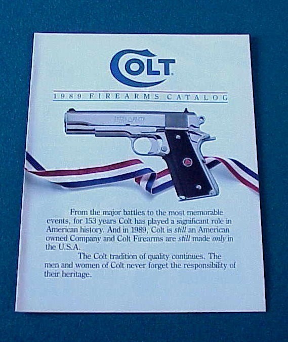 Original Colt Firearms 1989 Catalog-img-0