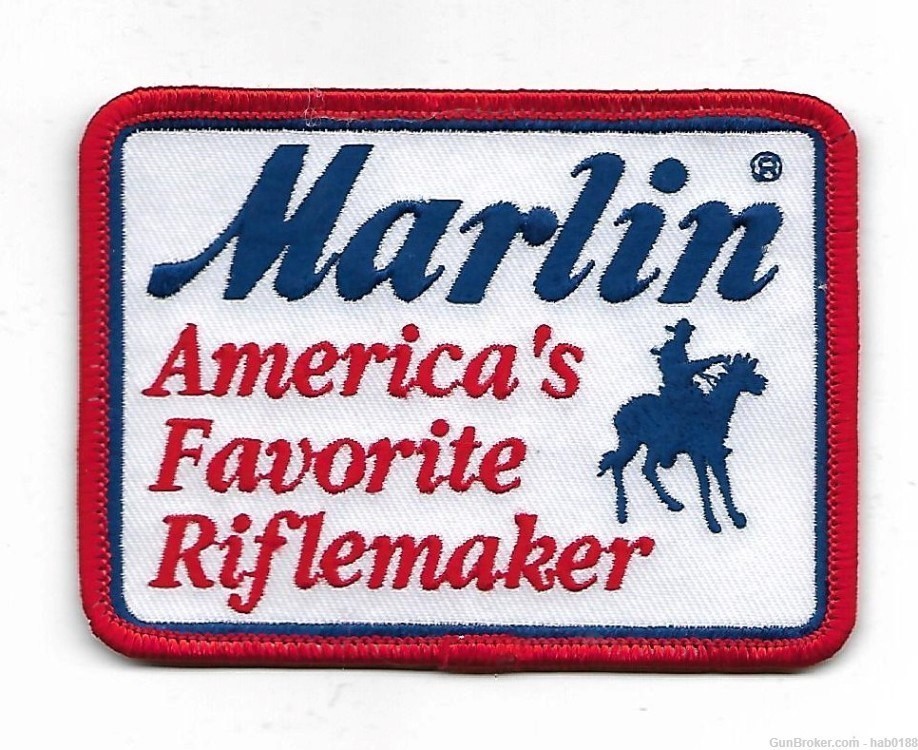 Marlin Firearms America's Favorite Riflemaker Red White & Blue Patch-img-0