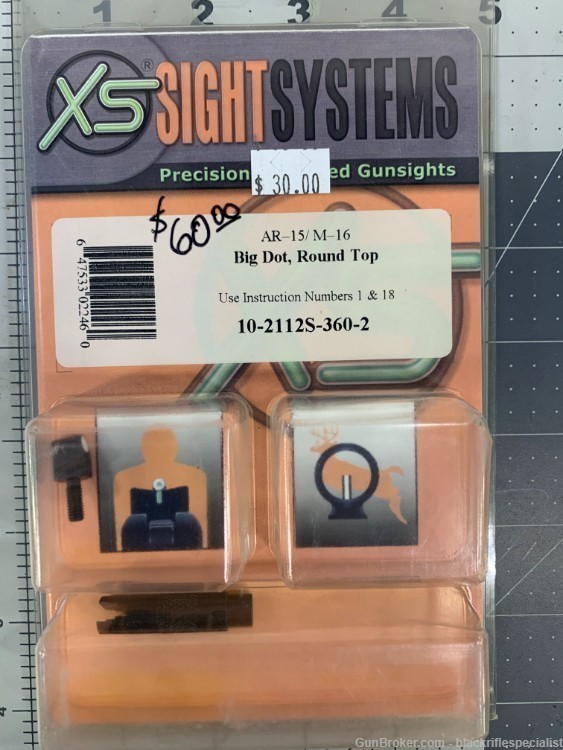 XS Sight Systems AR15 Big Dot Round Top Sight Post 10-2112S-360-2-img-0