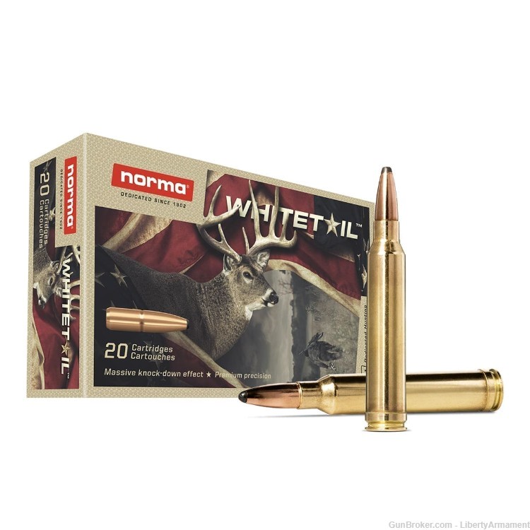 300 Win Mag Ammo 150 gr Norma Whitetail Hunting Ammunition-img-1