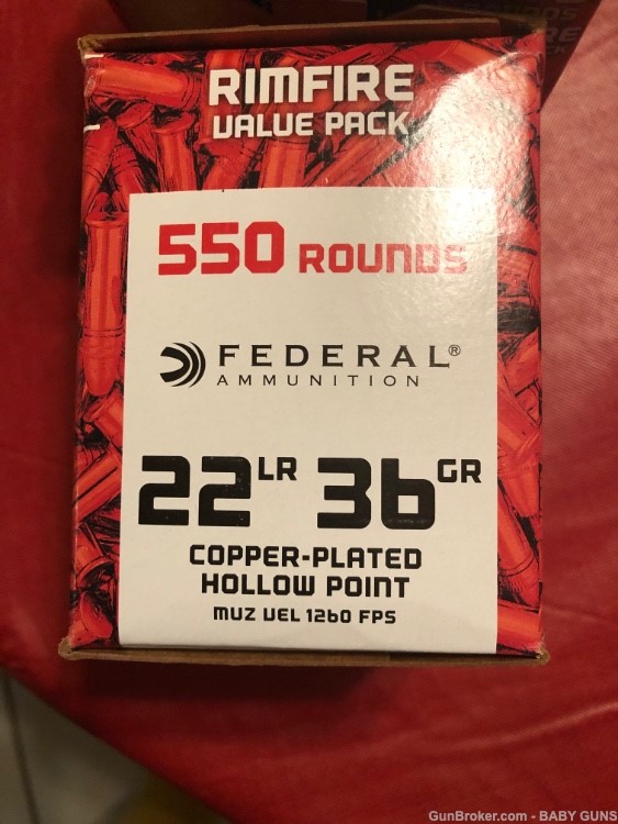 FEDERAL AMMUNITION VINTAGE PACK IN hollow point 22 LR  550 RDS-img-1