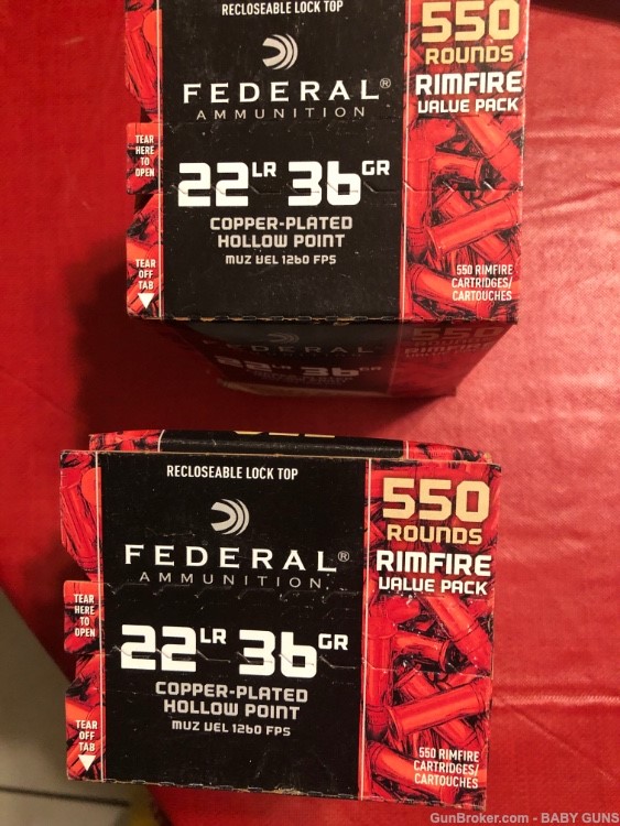 FEDERAL AMMUNITION VINTAGE PACK IN hollow point 22 LR  550 RDS-img-0