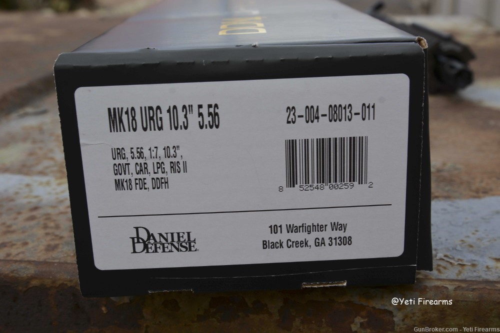 Daniel Defense MK18 Upper 10.3" 5.56mm URG FDE RIS 2 DD No CC Fee -img-7