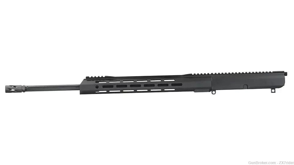 AR-10 22" 6.5 Creedmoor Side Charging Nitride Upper Receiver & BCG Light-img-1
