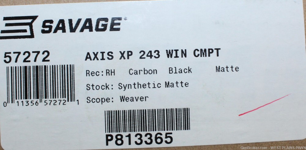 NIB SAVAGE AXIS XP COMPACT GEN 2 BOLT ACTION RIFLE, .243 WIN, 20" BRL,4 RND-img-3
