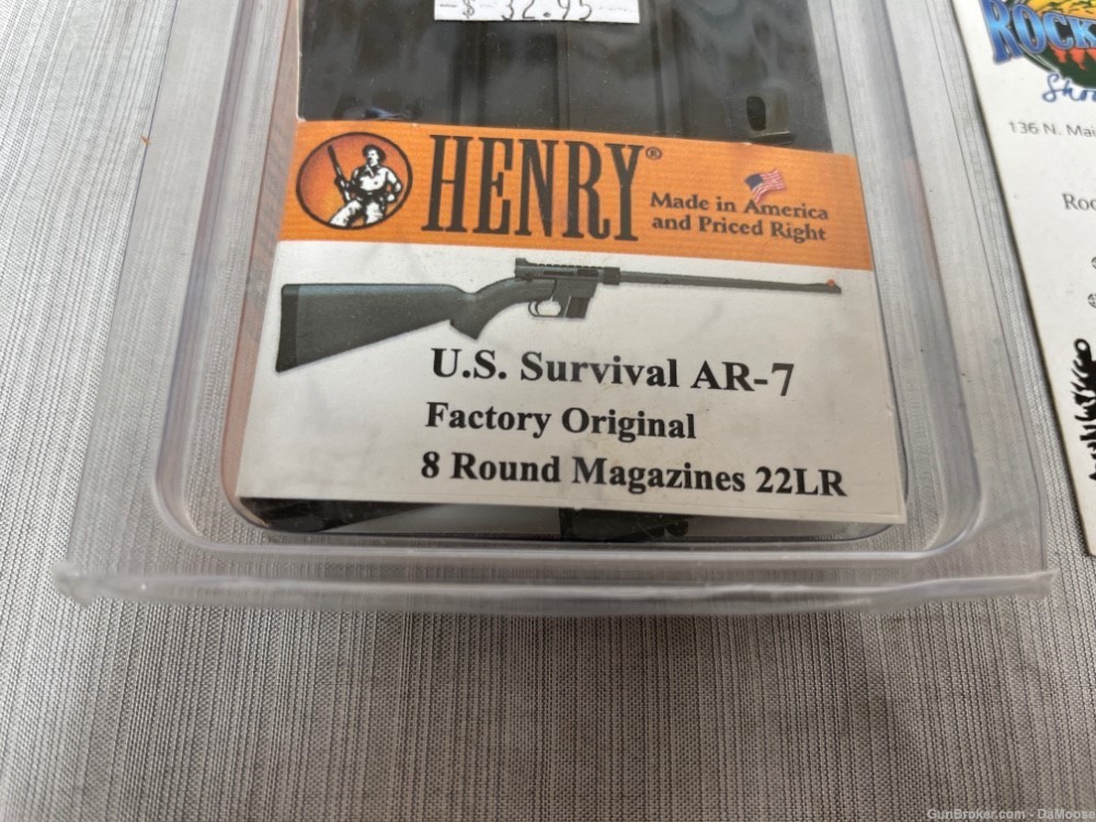 MAGAZINES Henry AR-7 US Survival .22LR (8-Round) TWO MAGS! -img-1