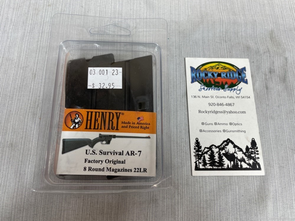 MAGAZINES Henry AR-7 US Survival .22LR (8-Round) TWO MAGS! -img-0