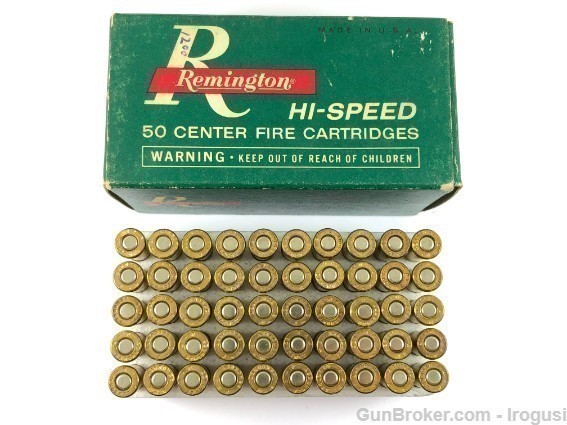 Remington DuPoint 22 Hornet 45 Gr Hollow Point Vintage FULL 50 Round 106-OX-img-13