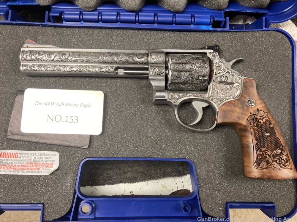 Smith & Wesson 629 Altamont special stunning eagle engraving and xxx grips -img-4