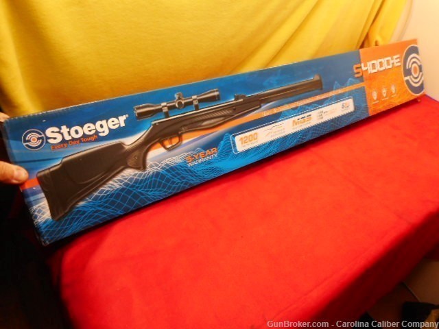 Stoeger S4000-E Suppressed Air Rifle - .177 Pellet - NIB & SCOPE-img-0