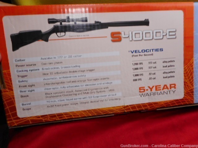 Stoeger S4000-E Suppressed Air Rifle - .177 Pellet - NIB & SCOPE-img-1