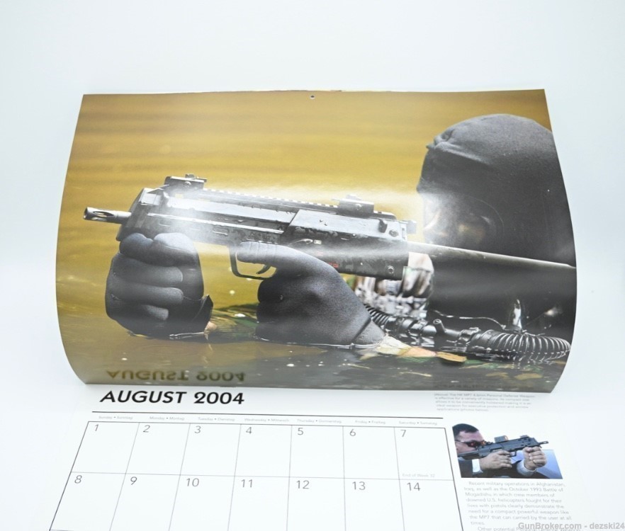 HECKLER & KOCH HK 2004 CALENDAR HK MP7 SL8 UMP G36-img-5