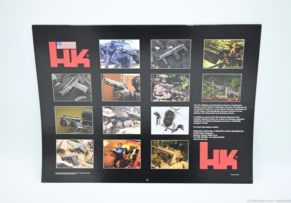 HECKLER & KOCH HK 2004 CALENDAR HK MP7 SL8 UMP G36-img-3