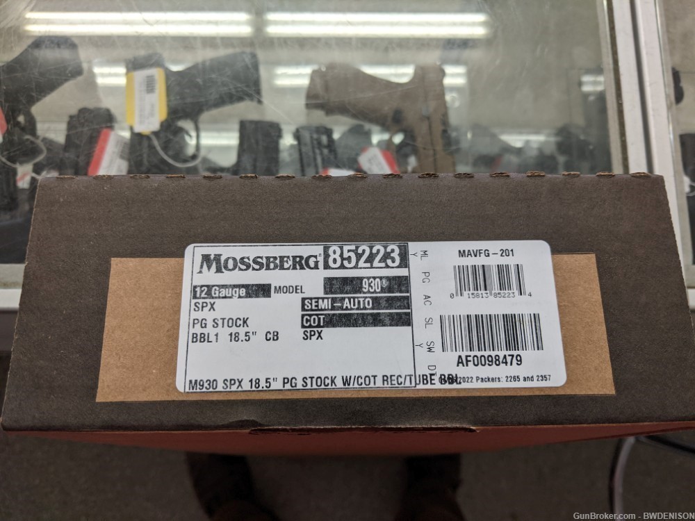 Mossberg 930 SPX 12ga 18.5" Pistol Grip FDE 85223-img-2