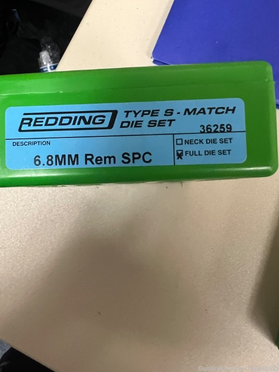 New Redding 6.8 spc Type S Match Die Set-img-0