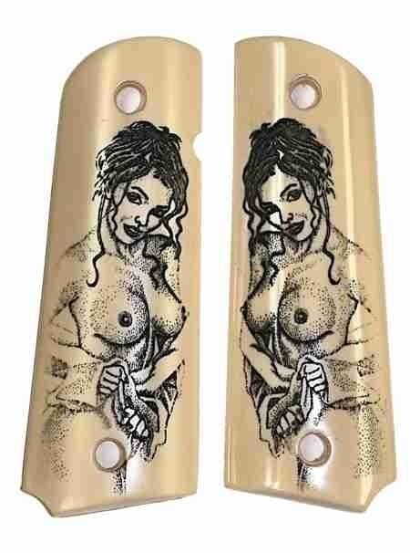 Colt 1911 or Colt Commander With Naked Lady-img-0