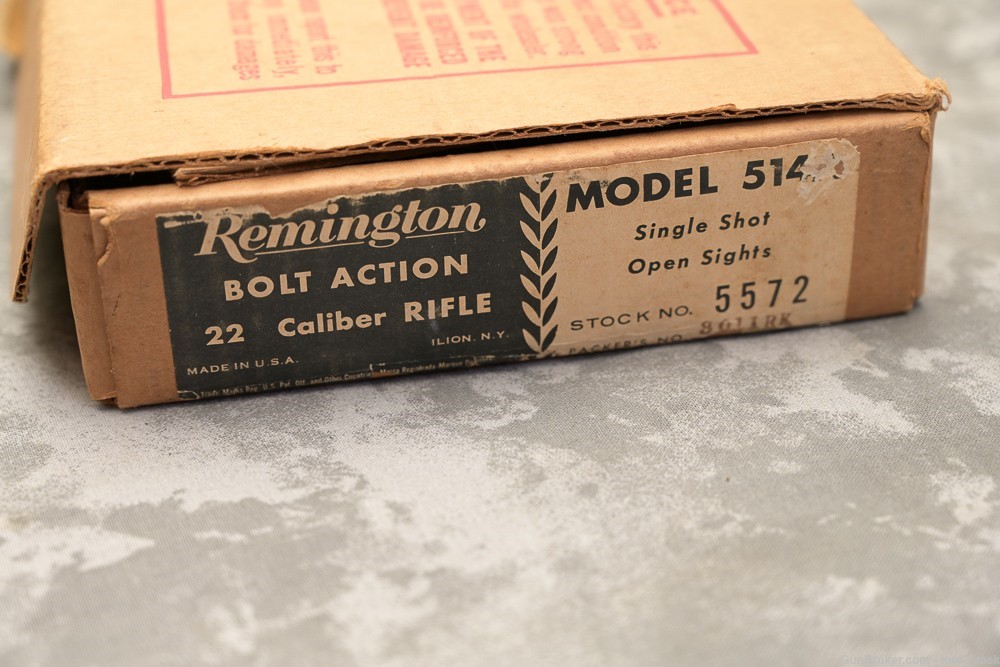 1958 Remington 514 Routledge Bore .22LR * BOX, MANUAL * COLLECTOR GRADE-img-2