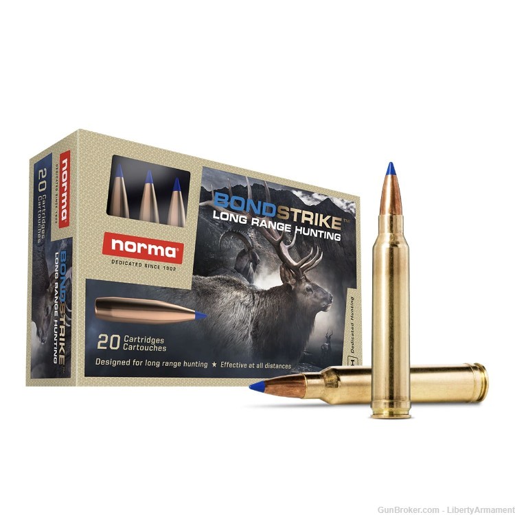300 Win Mag Ammo 180 gr BONDSTRIKE Norma Hunting Ammunition-img-1