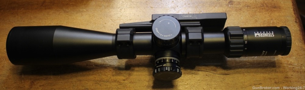 Steiner 5-25x56 M5Xi Riflescope with G2B Mil-Dot 34mm w Bobro Mount Rings-img-7
