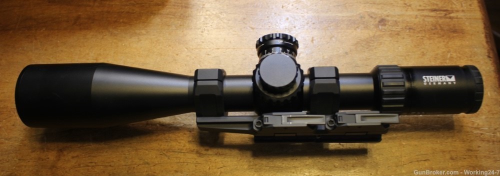 Steiner 5-25x56 M5Xi Riflescope with G2B Mil-Dot 34mm w Bobro Mount Rings-img-4