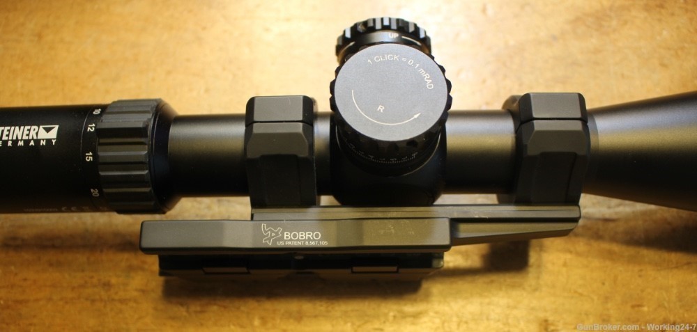 Steiner 5-25x56 M5Xi Riflescope with G2B Mil-Dot 34mm w Bobro Mount Rings-img-8