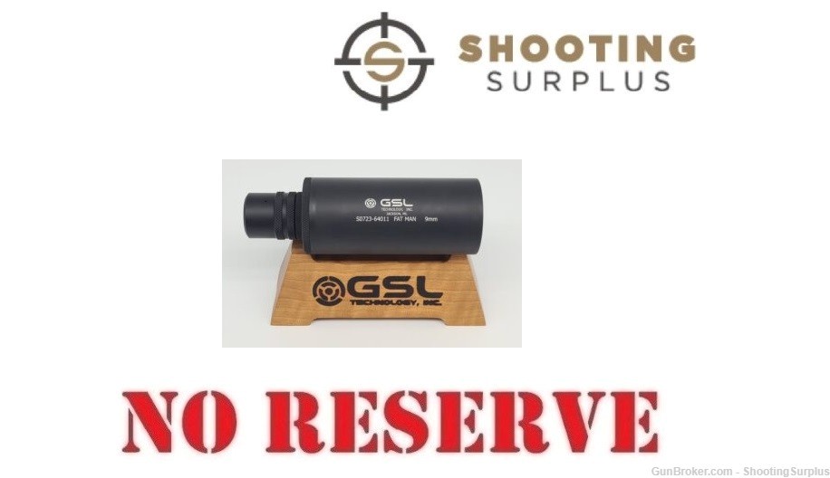 GSL Technology Inc. The Fatman suppressor 9mm Submachine Gun silencer 9