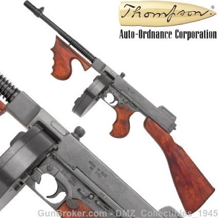 WW2 Replica Thompson M1928 Submachine Tommy Gun NF-img-0
