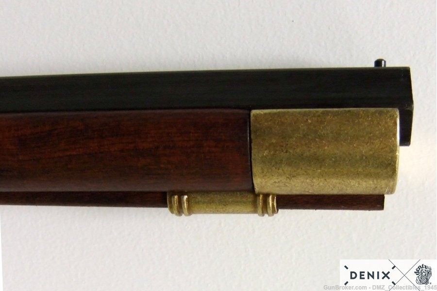 1800s US Kentucky Rifle Non Firing Replica by Denix of Spain-img-1