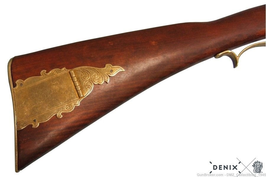 1800s US Kentucky Rifle Non Firing Replica by Denix of Spain-img-2