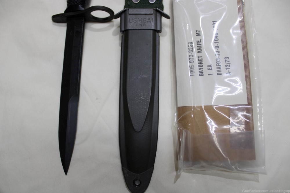US Military Issue AR15 M16 M7 Bayonet knife with M8A1 Scabbard Imperial-img-2