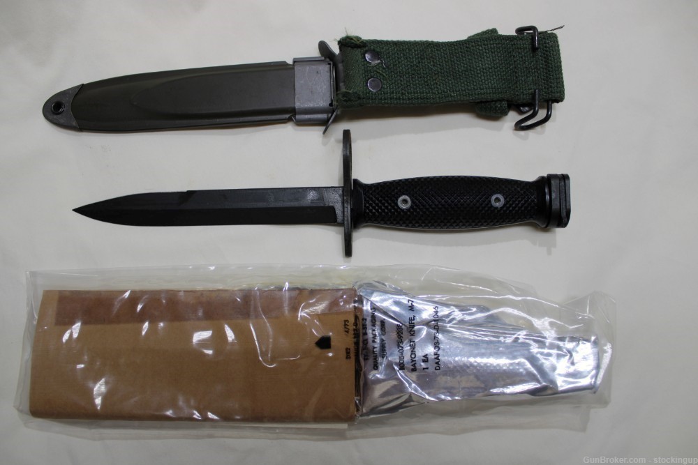 US Military Issue AR15 M16 M7 Bayonet knife with M8A1 Scabbard Imperial-img-5