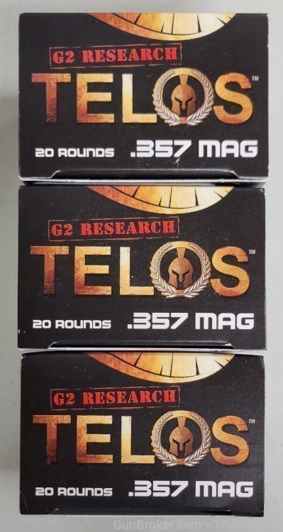 G2 Research Telos 357 magnum 105gr copper hollow point lot of 60rds-img-0