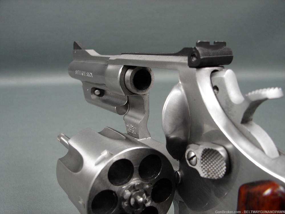 S&W Smith & Wesson 624 1st Model 44 Spl 4" Stainless Mfg 1985-img-4