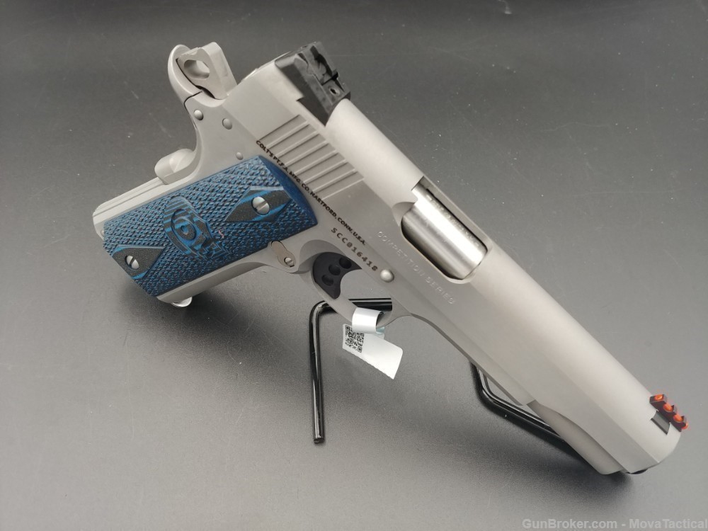 Colt 1911 .45ACP Govt 70 Full Size Colt-1911 Stainless Match 2x Colt Mags-img-2