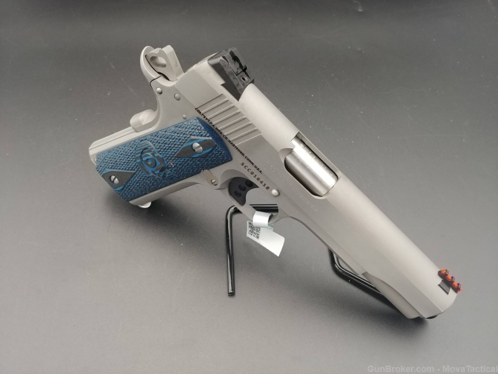 Colt 1911 .45ACP Govt 70 Full Size Colt-1911 Stainless Match 2x Colt Mags-img-5