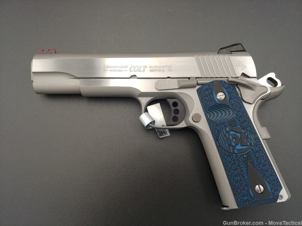 Colt 1911 .45ACP Govt 70 Full Size Colt-1911 Stainless Match 2x Colt Mags-img-6