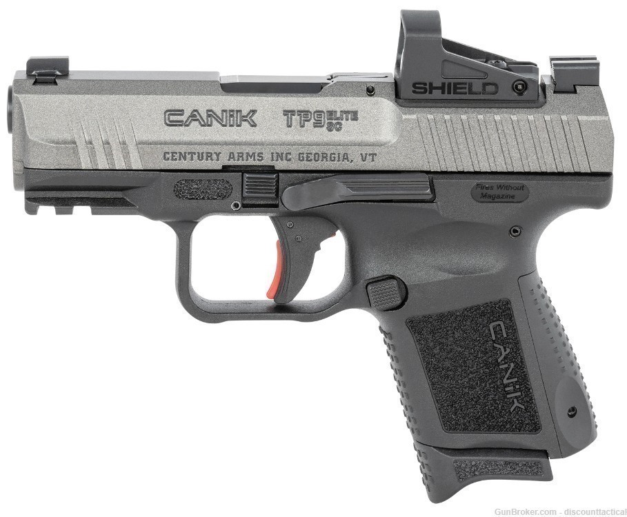 Canik TP9 Elite Subcompact 9mm 3.60" 12+1 Black Tungsten Gray Cerakote -img-1