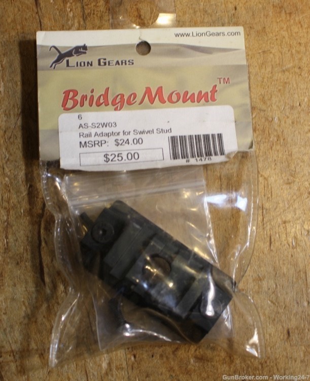 Bridge Mount Rail Adaptor for Swivel Stud AR, Check Pictures-img-0