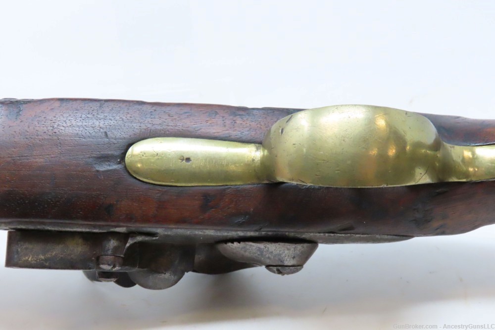 DUTCH/BELGIAN Antique SEA SERVICE .69 Cal. FLINTLOCK Military NAVAL Pistol -img-8