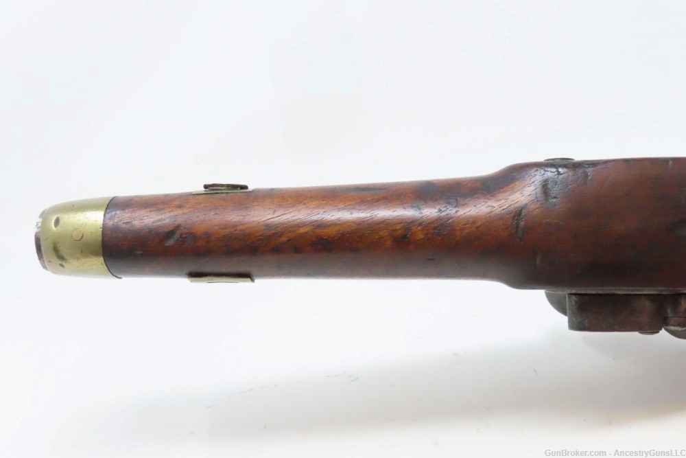 DUTCH/BELGIAN Antique SEA SERVICE .69 Cal. FLINTLOCK Military NAVAL Pistol -img-9